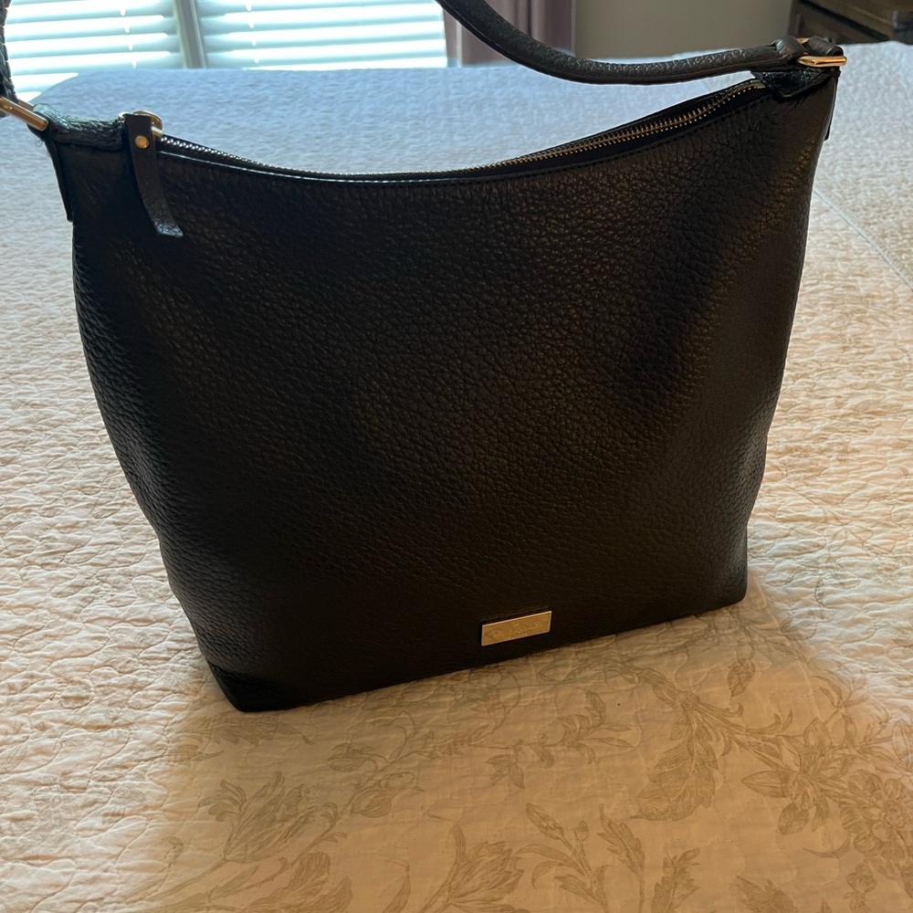 Kate Spade Black Pebbled Leather Shoulder Bag